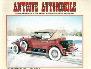ANTIQUE AUTOMOBILE 1999 JAN - MORRIS, LEAPIN LENA, '29 CADILLAC, JAGUAR